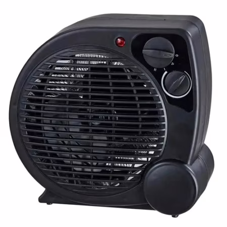 Aquecedor Elétrico 110v Portátil A Ar Ventilador Quente Preto Aq04 - Mimo Style