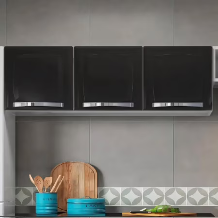 🚨 Armário Para Cozinha 3 Portas Rose Itatiaia Af Preto/branco