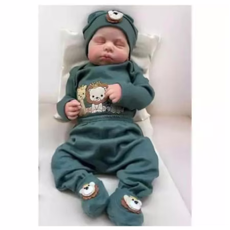 Body Bebê menino e menina Conjunto 3 peças com mijão bordado e sapatinho Safari