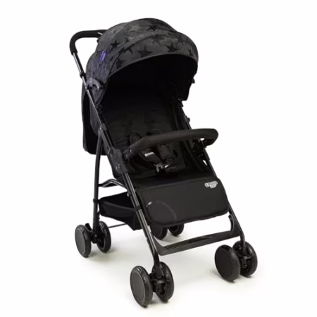 Carrinho de Bebê Cosco Kids Bross Preto Estrela