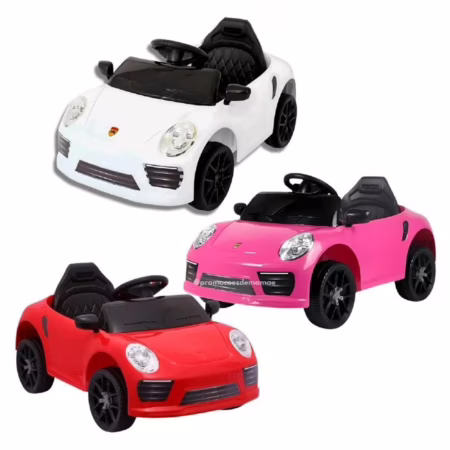 Carro Elétrico 12V de Passeio Infantil com Luz Som e Controle Remoto - disponível em 3 cores