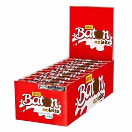 Chocolate Baton Ao Leite C/30 Unidades 16Gr Garoto