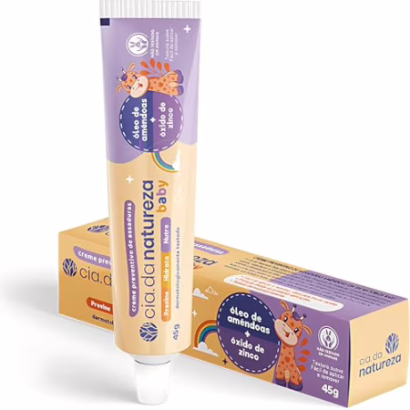 Cia Da Natureza - Cremoso Prev Assaduras Cia Da Natureza Baby 45G Oleo De Amendoas/Oxido De Zinco