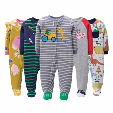 Conjunto termico bebe Macacão de soft menina Macacão Com Zíper De Algodão Para Bebês Recém-Nascidos Menino 0-12M