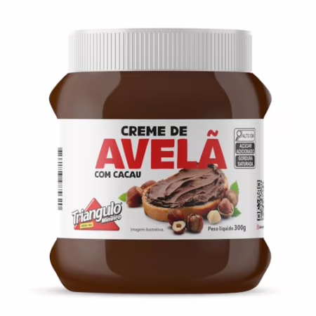 Creme de Avelã com Tampa de Rosquear, Embalagem de 300g
