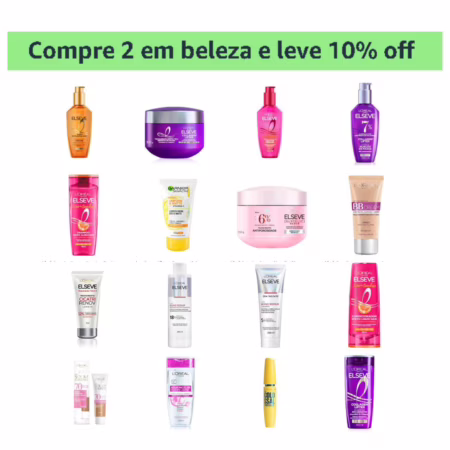 CUPOM DE 10% OFF em Produtos de BELEZA