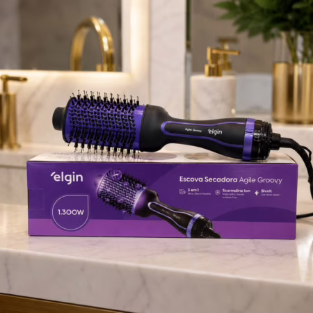 Escova Secadora Agile Glossy Elgin 1300W Bivolt
