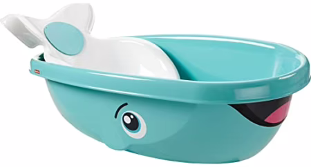 Fisher-Price Baby Banheira Baleia Hora do Banho Banheira para bebês em Estágio de desenvolvimento, White, set