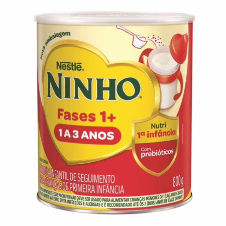 Fórmula Infantil Nestlé Ninho Fases 1+, 800g