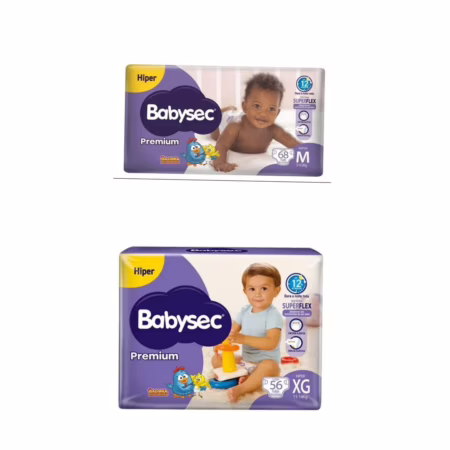 Fralda Babysec Premium XG 56 unidades