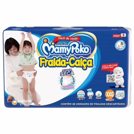 Fralda-Calça MamyPoko Premium Seca XXG com 44 Unidades