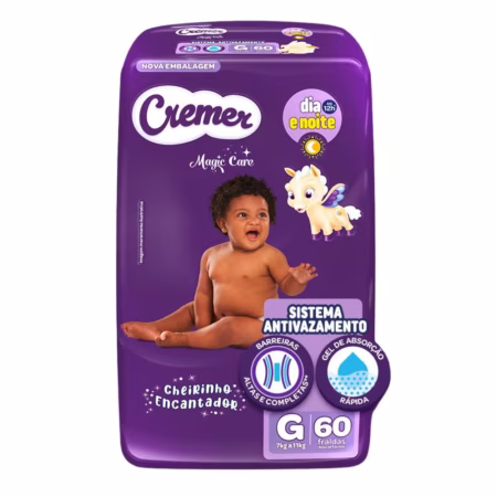 Fralda Cremer Magic Care G com 60