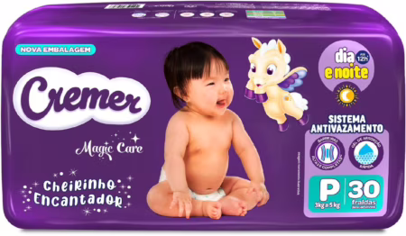 Fralda Cremer P, 30 Unidades | Jumbo