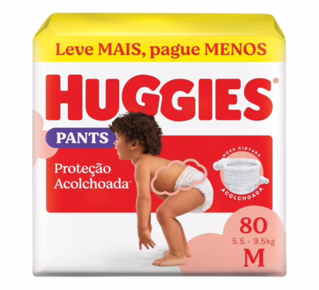 Fralda Huggies Supreme Care Roupinha M 80 unidades