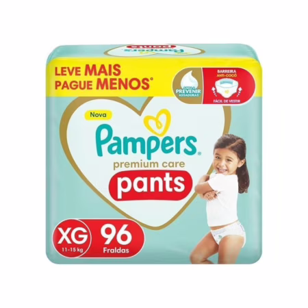 Fralda Pampers Pants Premium Care XXG 90 Tiras