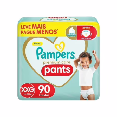 Fralda Pampers Pants Premium Care XXG 90 Unidades