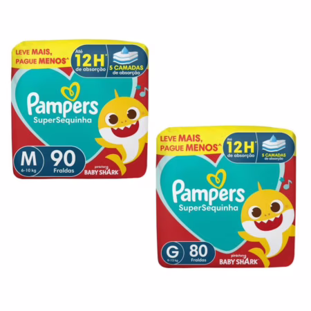 Fralda Pampers Supersequinha