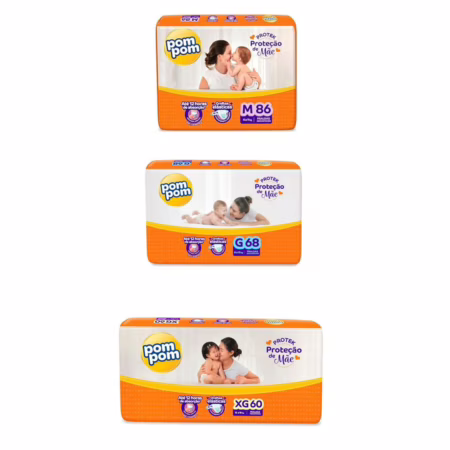 Fralda Pom Pom Protek Proteção de Mãe