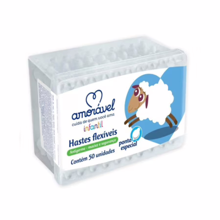 Hastes Flexíveis Amorável 50 Unidades