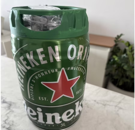 Heineken Cerveja Barril 5L • A