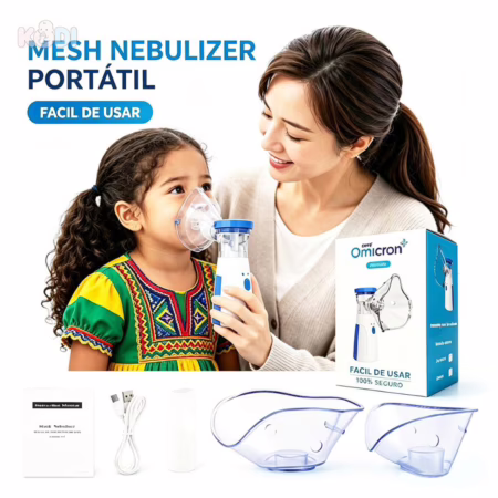 Inalador Nebulizador Portátil Ultrassônico Atomizador De Baixo Nó Para Crianças E Adultos -N11