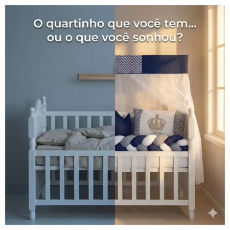 Kit Berço Completo 7 peças (opções de cores)