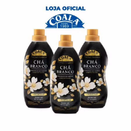 Kit Coala Laundry 3 Amaciantes - Chá Branco 1L