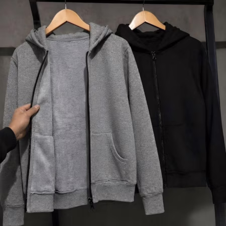 Kit com 2 Moletons com Capuz e Zíper