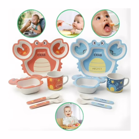 Kit Refeição em Bambu 5 peças