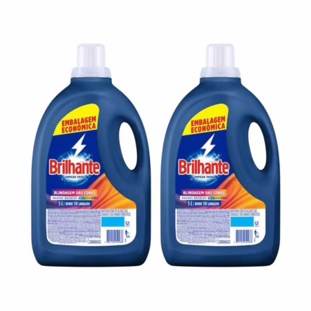 Kit Sabão Líquido Brilhante Limpeza Total - 5L 2 Unidades
