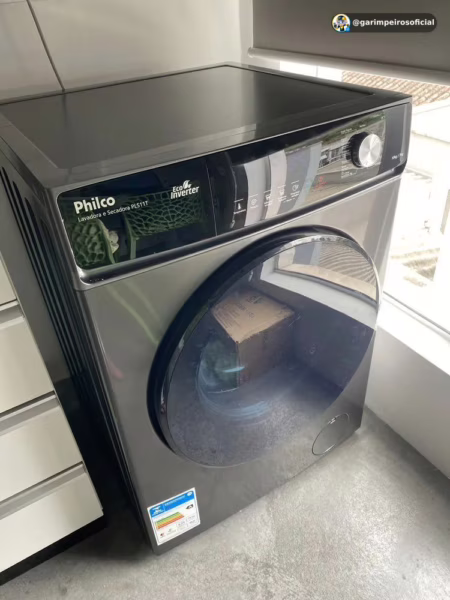 Lava e Seca Philco 16 Programas PLS Eco Inverter 10kg Titanium