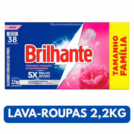 Lava-Roupas Brilhante em Pó Perfume e Cuidado Extraordinário 2,2kg