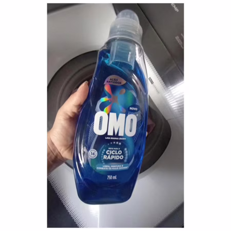 Lava-Roupas Líquido Omo Ciclo Rápido Ação Antiodor Frasco 750ml