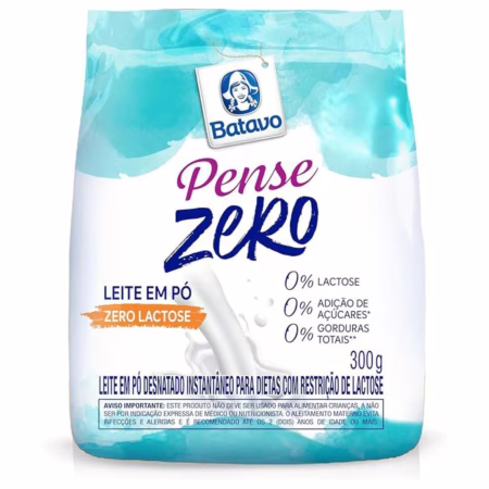 Leite em Pó Desnatado Instantâneo Batavo Pense Zero Sachê 300g