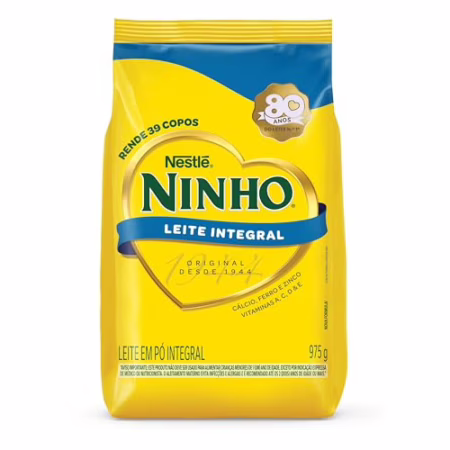 Leite em Pó Integral Ninho Pacote 975g