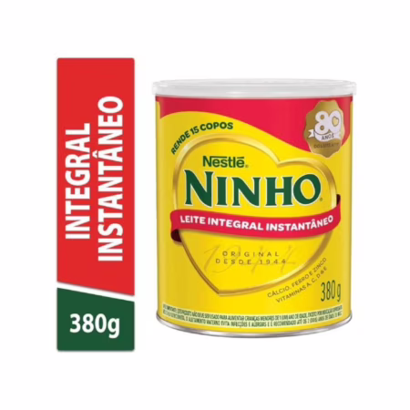 Leite Pó Instantâneo Integral Ninho Lata 380g