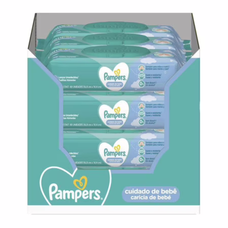 Lenços Umedecidos Pampers Carícia de Bebê 576 unidades