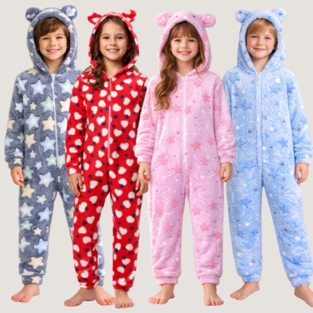 Macacão De Ultra Soft 3D Infantil Juvenil 4 Ao 18 Menino e Menina