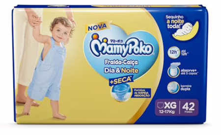MamyPoko Fralda-Calça Dia&Noite XG com 42 Unidades