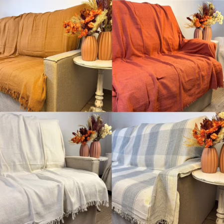 Manta para Sofá 400x180mts 4 Lugares Super King Gigante 100% Algodão Tipo Capa Luxo