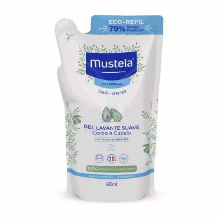 Mustela Refil Gel Lavante Suave com Abacate Orgânico 400ml