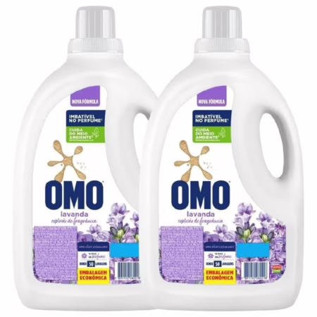 Omo 2 Unidades Det Líquido Lavanda 5L