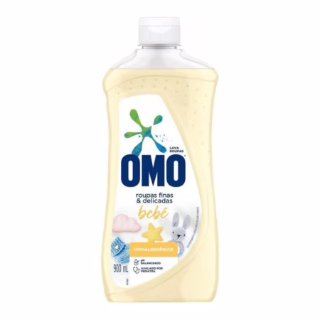 OMO Sabão Líquido Roupas Finas e Delicadas Bebê 900ml
