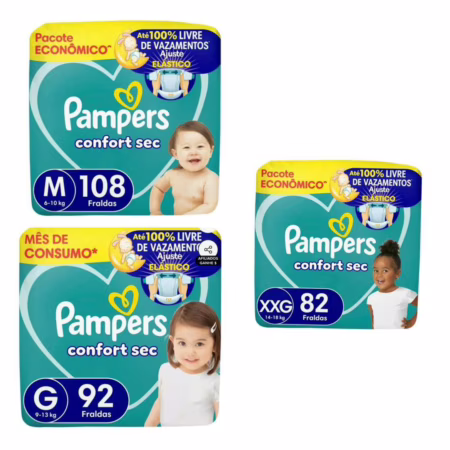 Pampers Confort Sec M ao XXXG