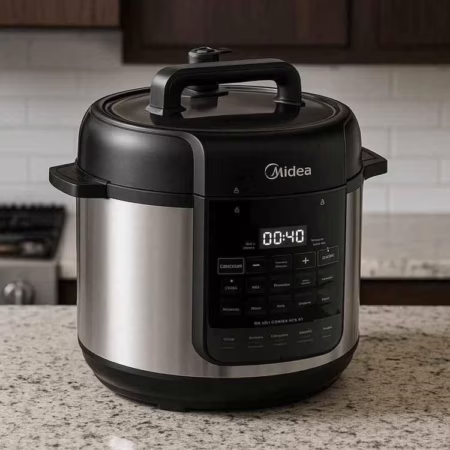 🚨 Panela de Pressão Elétrica 5L NutriPro Inox Midea