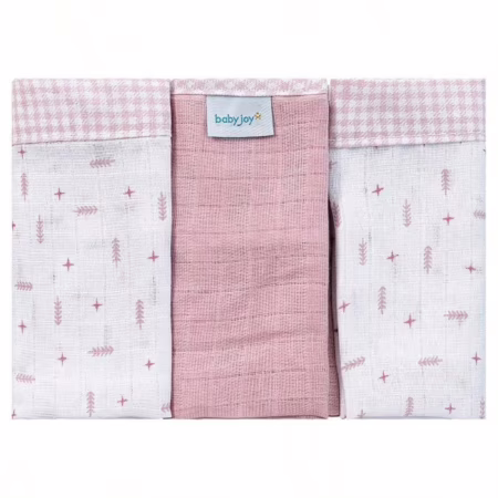 🛍️ Pano de Boca para Bebê 03 Unidades Baby Joy Clássicos