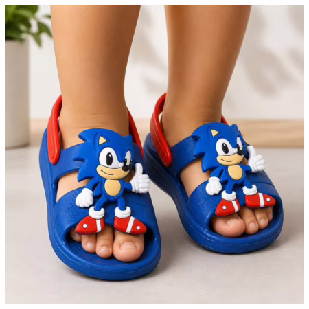 Papete Infantil Menino Confortável Antiderrapante Leve Macia Flexível Sandália Masculina