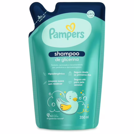 Refil Shampoo de Glicerina Pampers 350ml