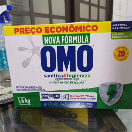 🚨 Sanitizante Em Pó Omo Lavagem Perfeita 1.6kg