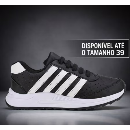 Tenis Infantil Preto (tam 23 ao 39) • A